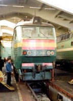 ChS7-240. Moscow. Depo Moskva-3. 09.2001. Photo from parovoz.com